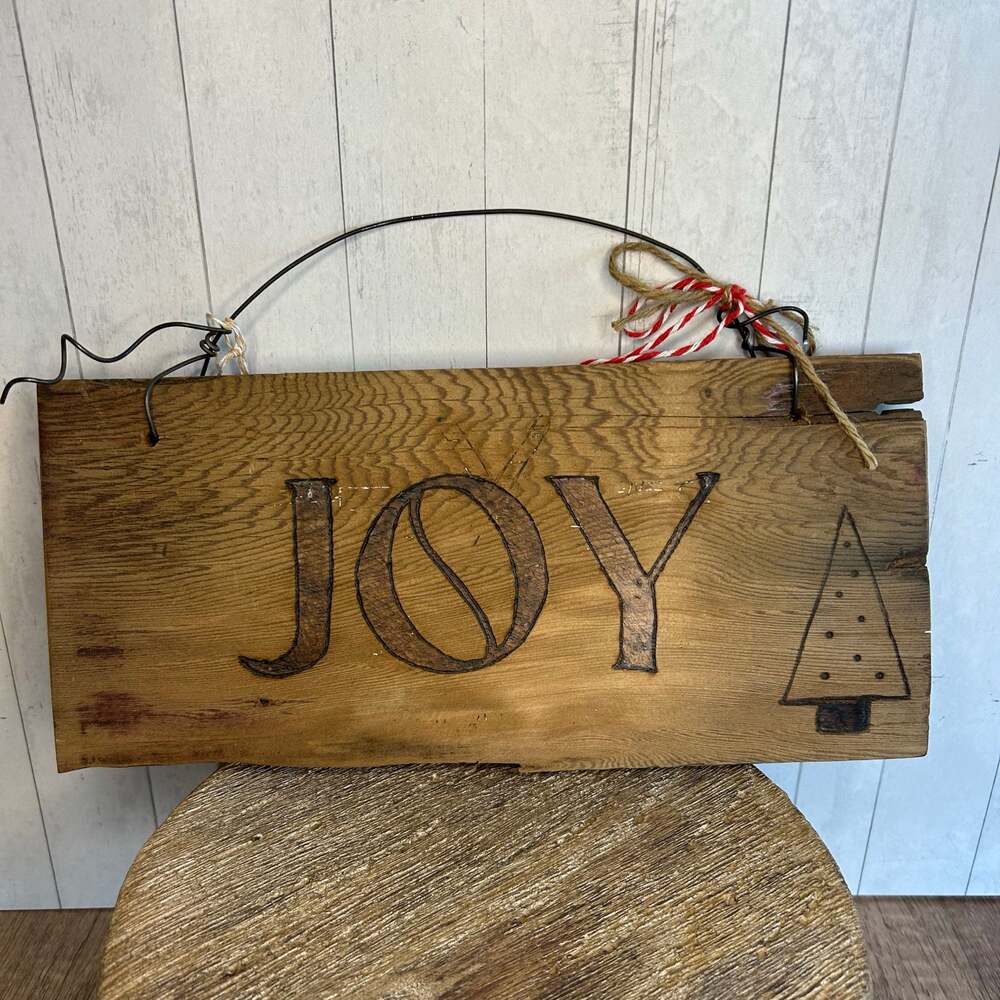 Christmas Holiday Art Wood Art Boho Home Decor NEW Gift Idea Artist Made Gift - Picture 1 of 6